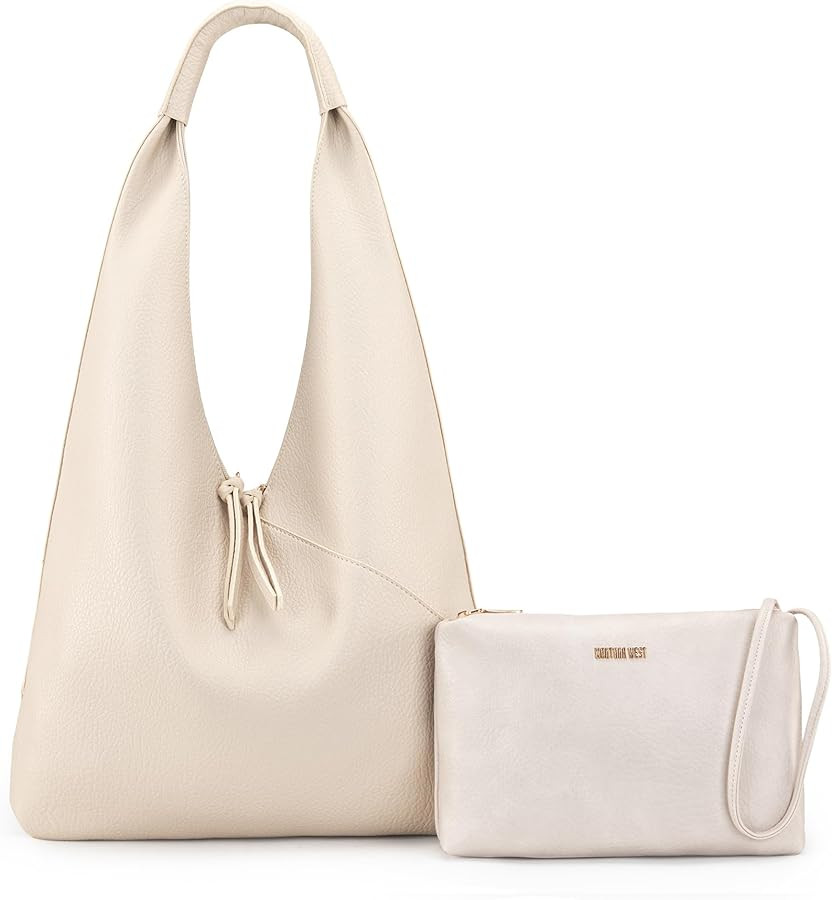 Montana West Hobo Bags Purse for Women Ultra Soft Foldable Shoulder Slouchy Handbags with Coin Pu... | Amazon (US)