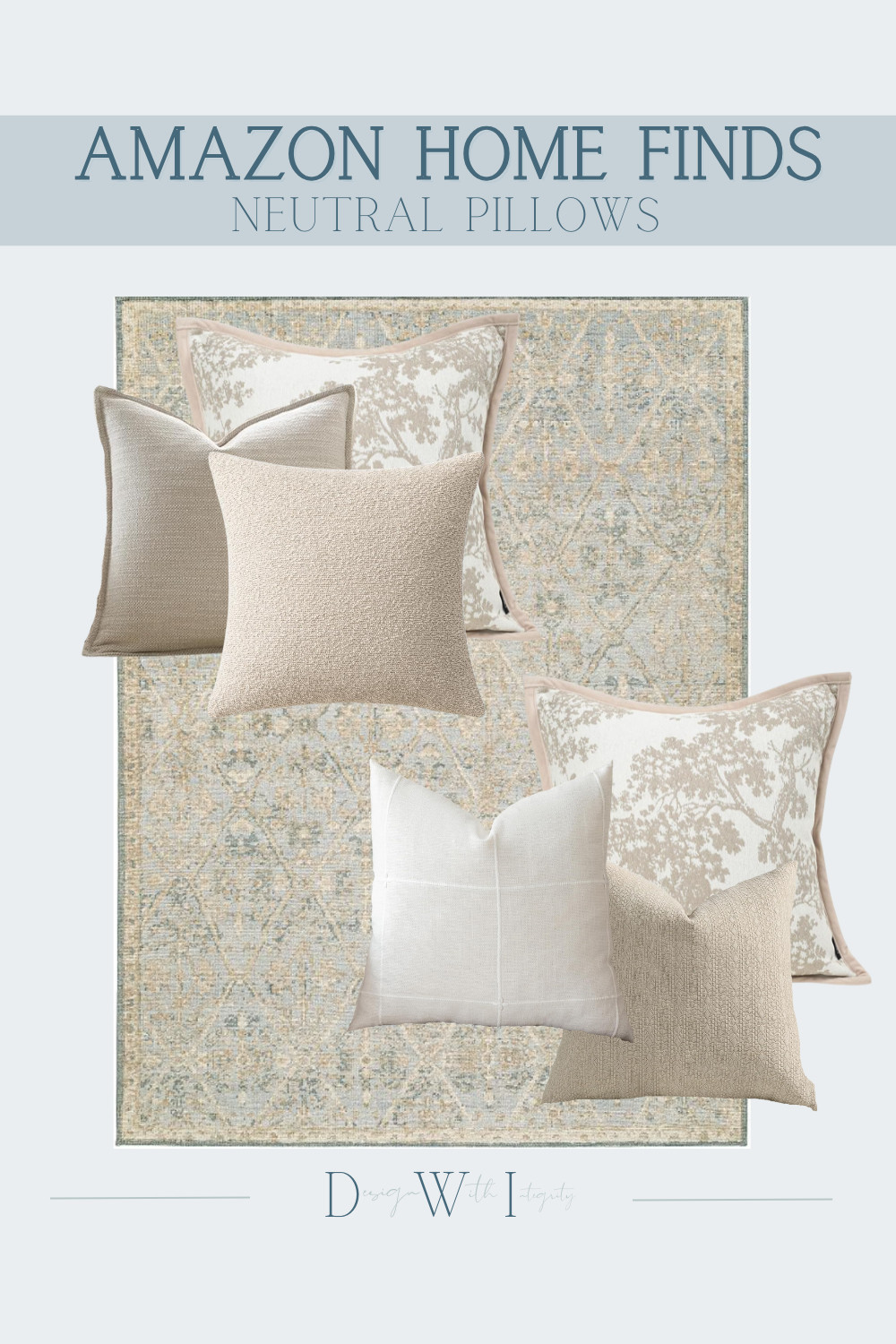 Neutral pillow pairings are all about nuance, and this combination gets it right. Soft ivories, warm beiges, and subtle taupes create a calm, cohesive palette, while varied textures—woven solids, lightly structured fabrics, and delicate pattern—add depth without visual noise. The result is a layered look that feels relaxed, refined, and effortlessly timeless.

Shop the full curated neutral pillow pairing through the link to bring this designer-approved balance of texture and tone into your space.

#NeutralPillows #LayeredInteriors #InteriorStyling
 

 #LTKHome