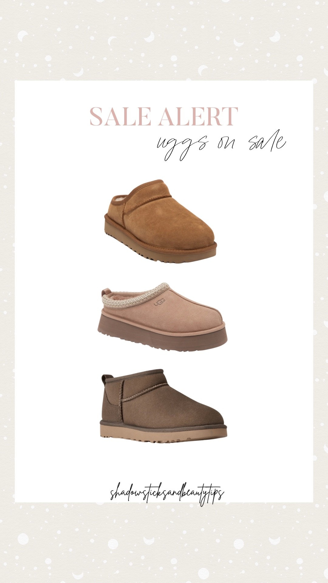 Uggs on sale

#LTKootd #LTKSeasonal #LTKSaleAlert