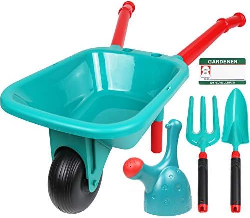 TeganPlay Wheelbarrow for Kids and Gardening Tool Set Outdoor Play for Boys Girls 3 and up | Amazon (US)