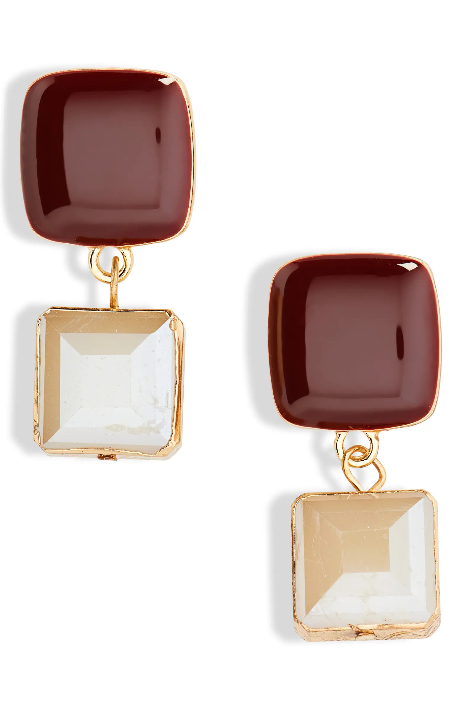 Cara Square Double Drop Earrings | Nordstromrack | Nordstrom Rack