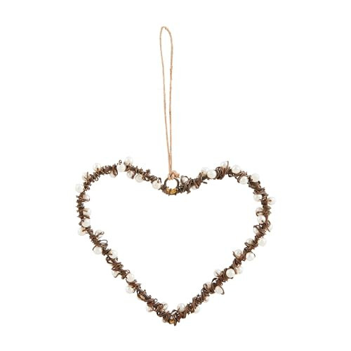 Mud Pie Pearl Wire Ornament, Heart, 4 1/2" x 3 1/4" | Amazon (US)
