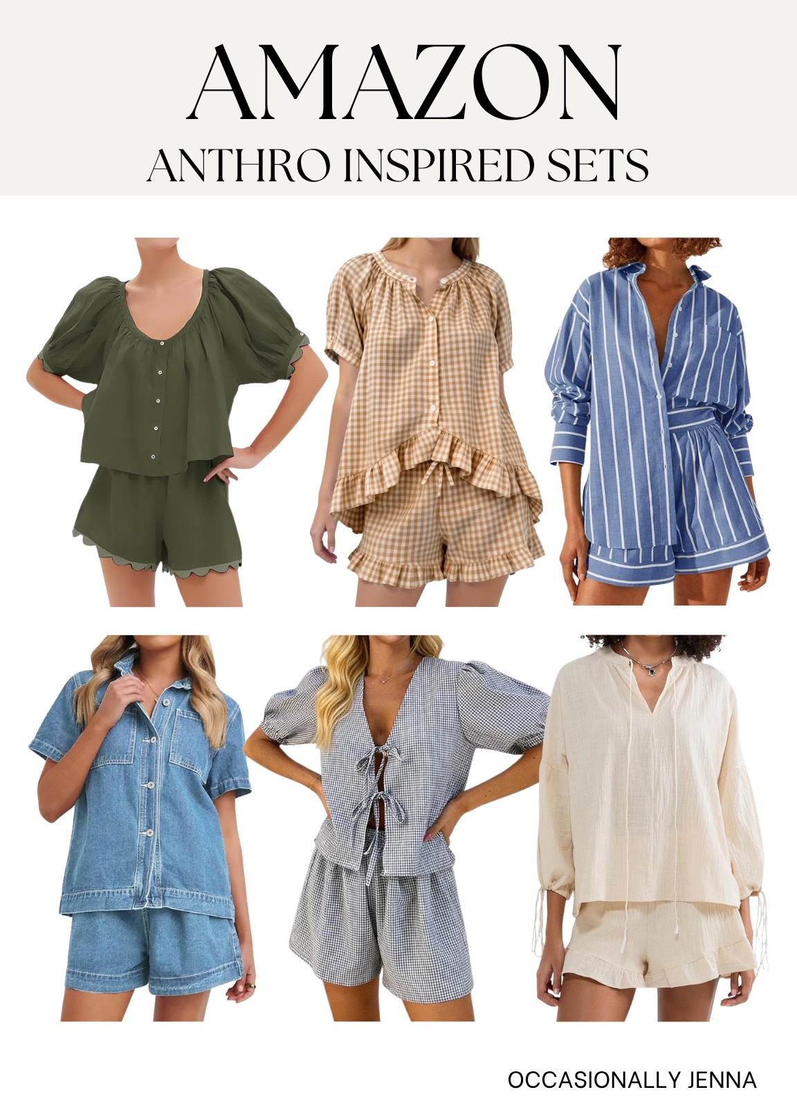 Stylish Anthropologie inspired sets on Amazon! 

#LTKgrwm #LTKootd