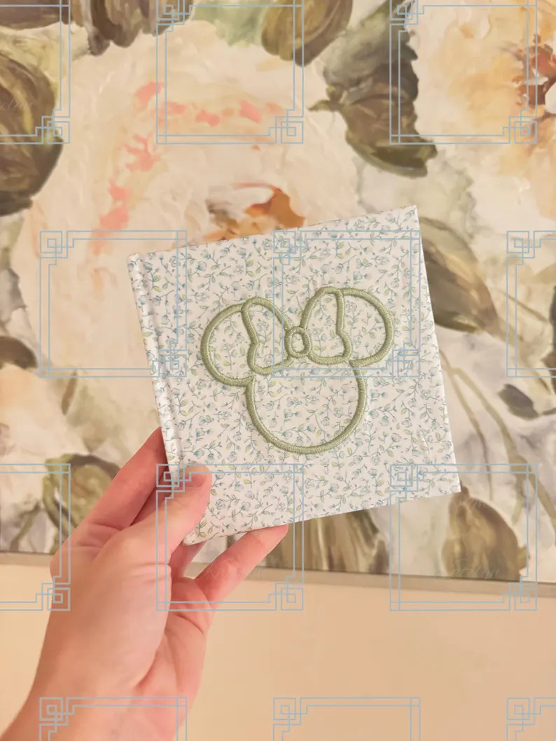 Embroidered Disney Autograph Book – Embroidered Fabric Covered | Handmade Keepsake for Trips | ... | Etsy (US)