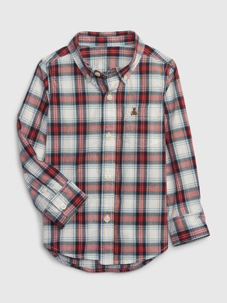 Toddler Plaid Poplin Shirt | Gap (US)