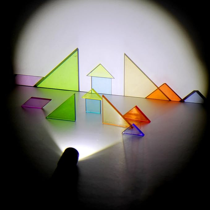 Light Experiment Loose Parts Learning Kit, Light Table Transparent Materials, STEAM Activitis for... | Amazon (US)