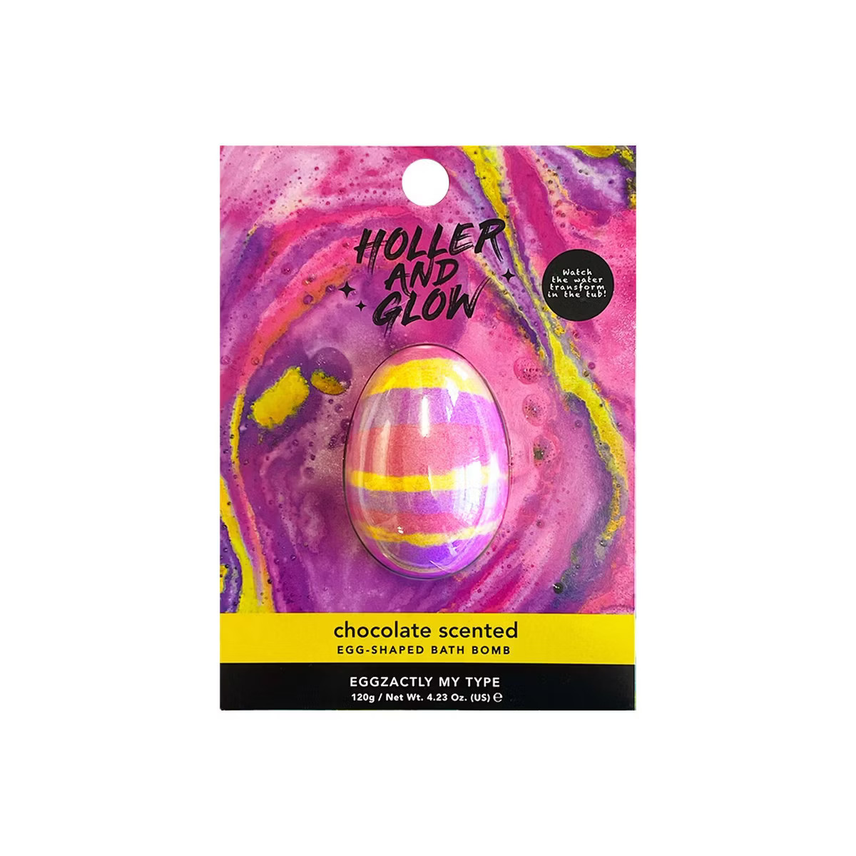 Holler and Glow Eggzactly My Type Tie Dye Bath Bomb - 4.23oz | Target