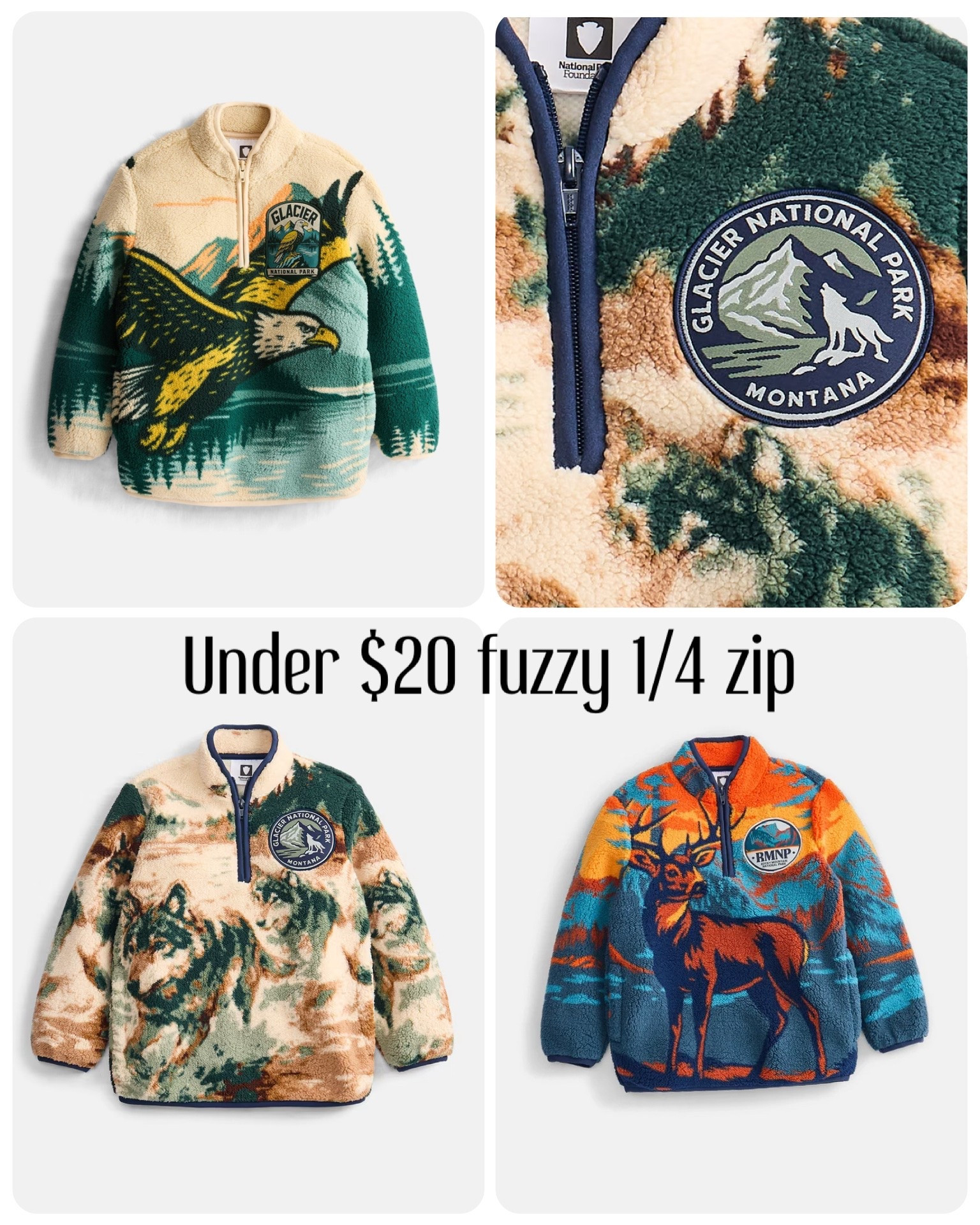 Love these! Fuzzy 1/4 zip