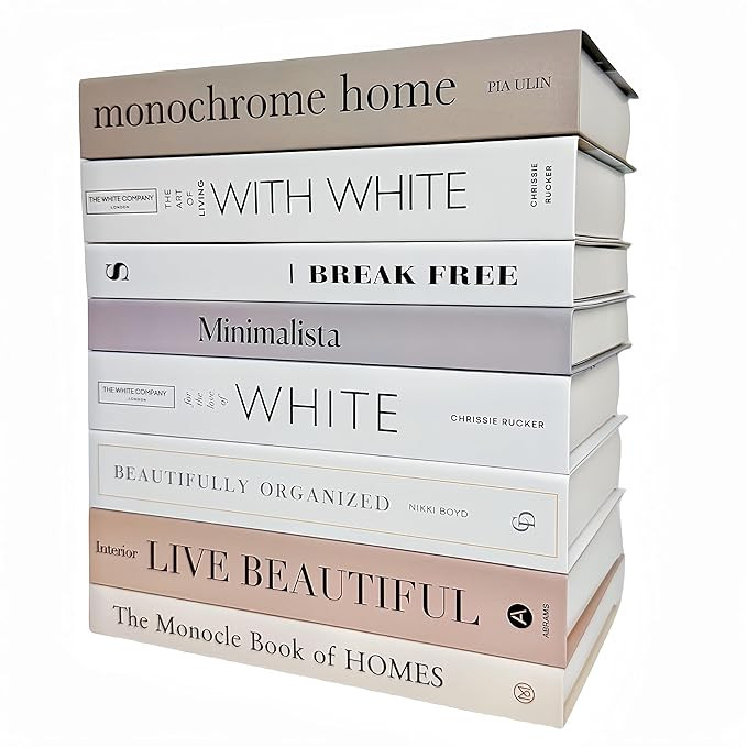8 Pack Faux Books for Decoration, Ediactcyl Modern Fashion Decorative Books Set for Hardcover Hom... | Amazon (US)