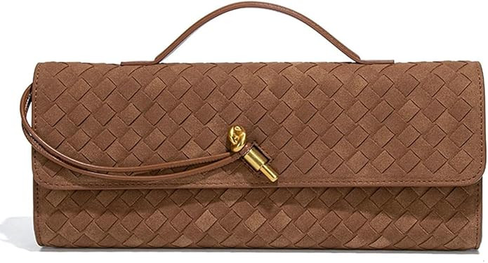 Trendy Woven Evening Clutch Purses Women Underarm Shoulder Handbag Cute Satchels Crossbody Purse ... | Amazon (US)