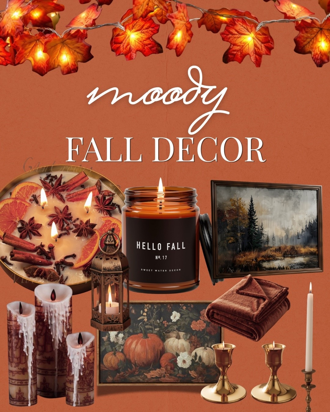 Moody fall decor! #moodydecor #falldecor #fall #autumn #moody