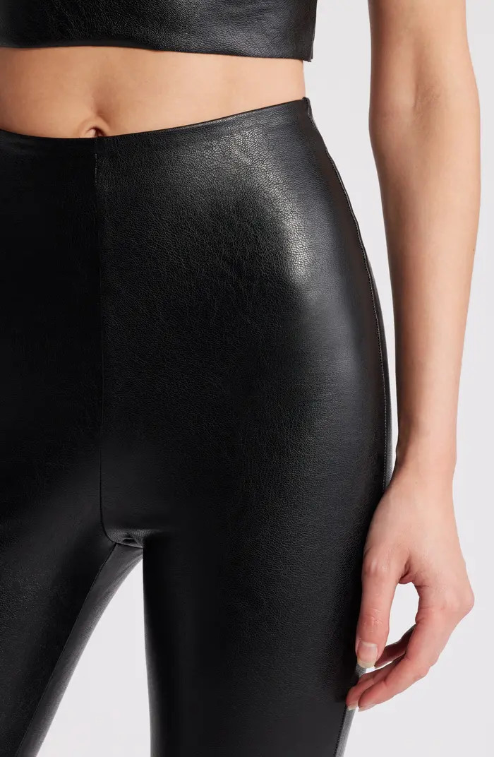 Faux Leather Flare Leggings | Nordstrom