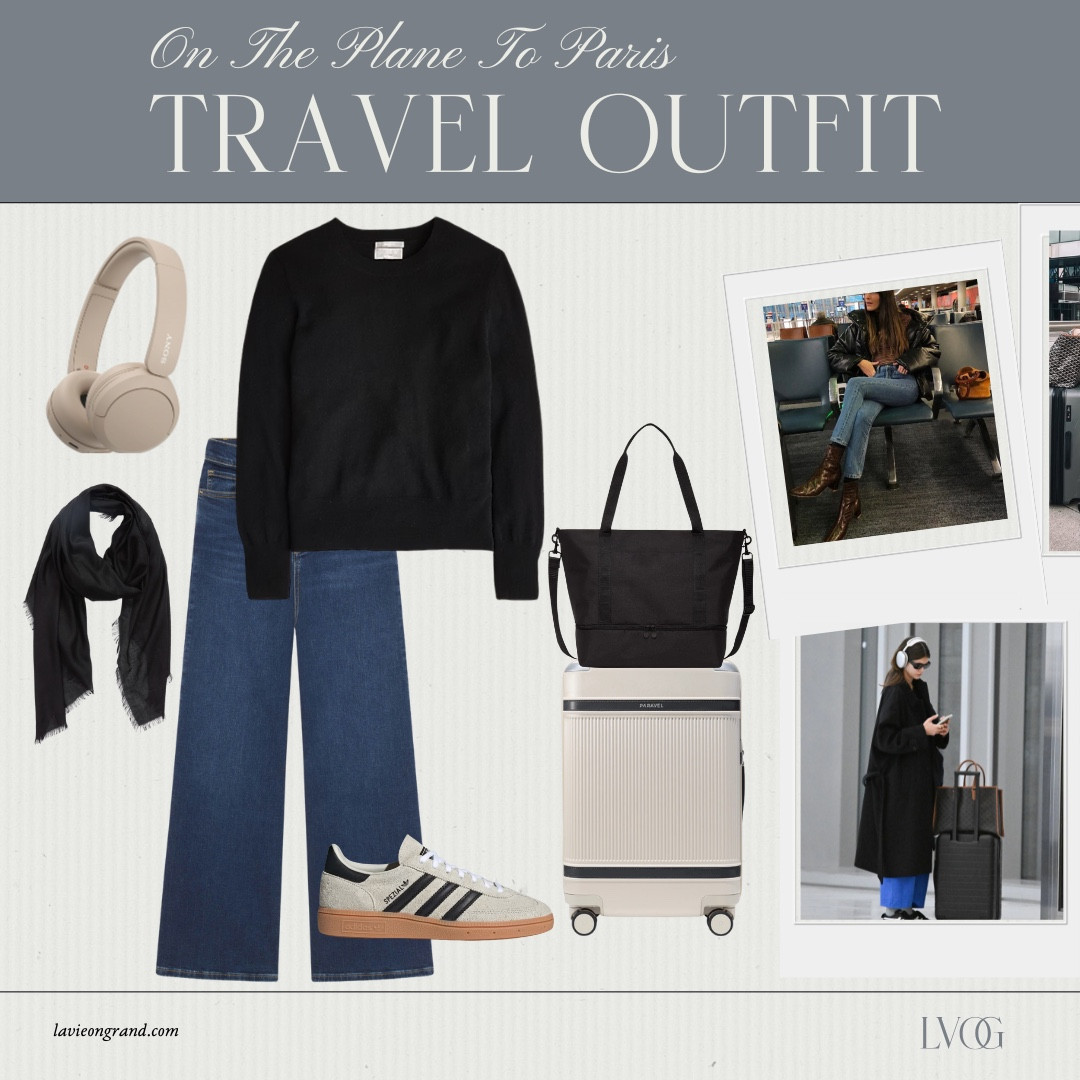 Travel Outfit 
What to wear on the plane to Paris 
Vacation Look 

#LTKStyleTip #LTKTravel #LTKOver40