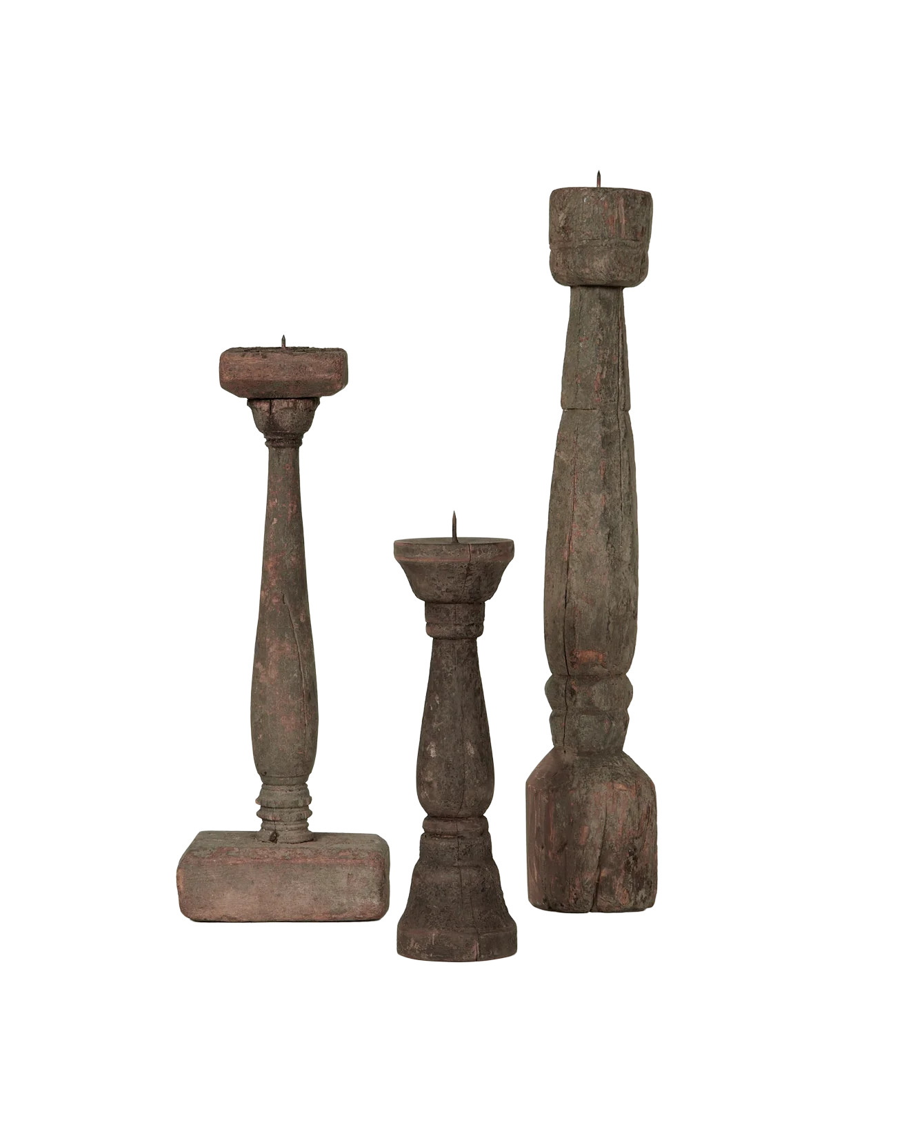 Olive Ateliers Antique Candle Stick from India | Olive Ateliers