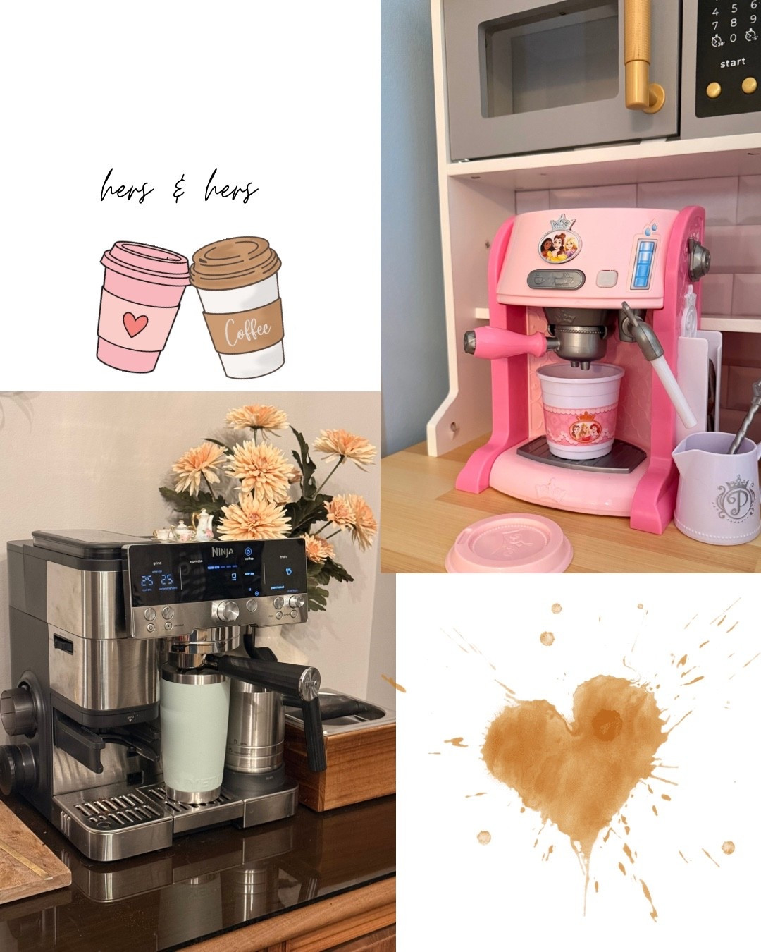 mother & daughter espresso machine
hers & hers 👑
•
•
•
#girlmom #toddler #toddlertoys #18months #playkitchen #ninja #coffeebar #diy #luxecafe #matching

#LTKgrwm #LTKselfcare #LTKdayinmylife