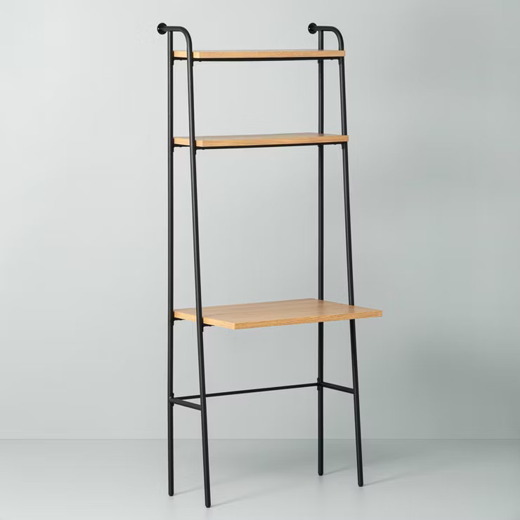 Wood & Wire Bookshelf with Desk - Hearth &Hand™ with Magnolia | Target