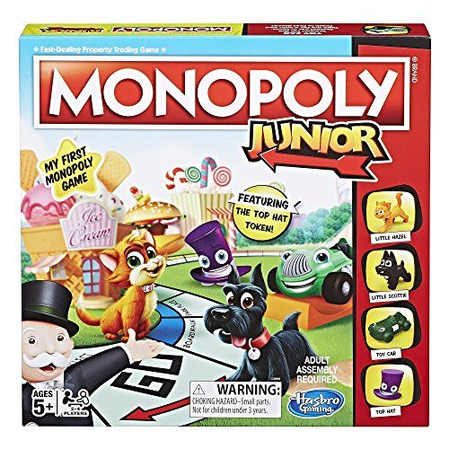 Amazon.com: Monopoly Junior Board Game, Ages 5 and up (Amazon Exclusive) : Toys & Games | Amazon (US)