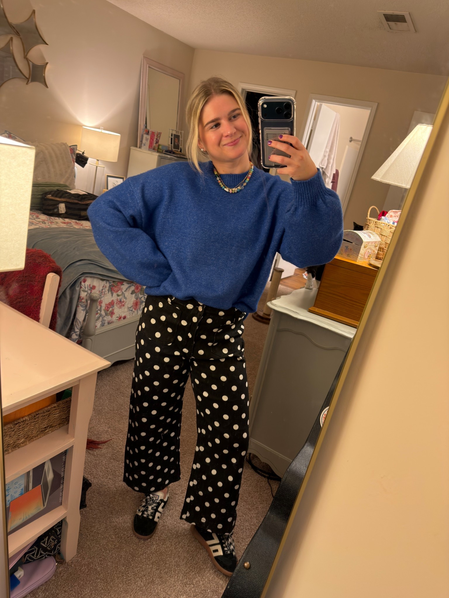 Polka dot pants!