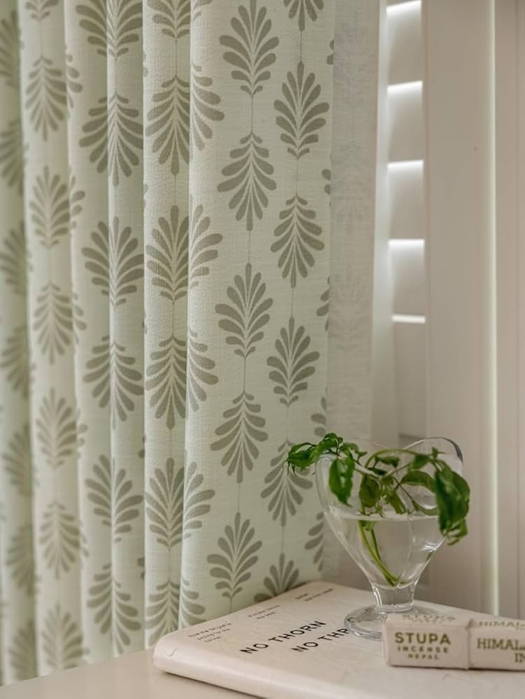 Linen Blend Pinch Pleat Curtains for Living Room, Dining Room, Bedroom (Set of 2) (Pastel Grey, 2... | Amazon (US)