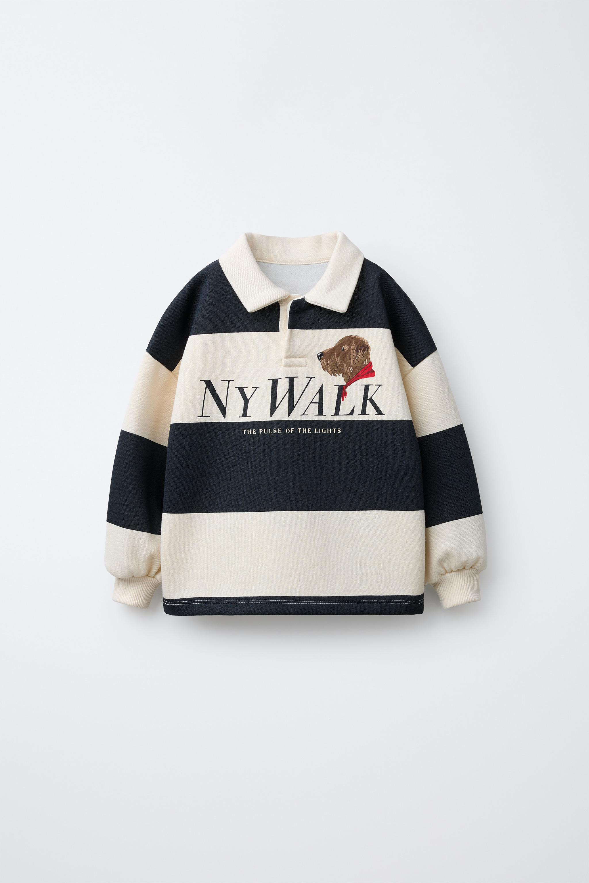 STRIPED DOG PRINT POLO SHIRT | Zara US