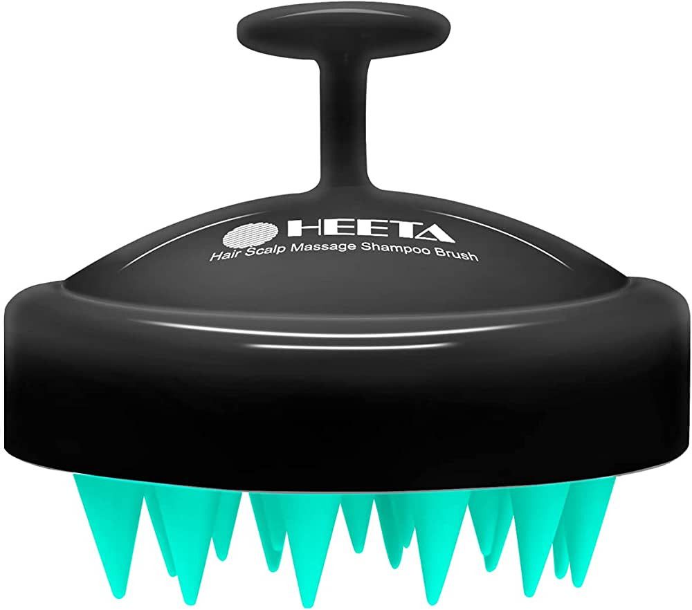 HEETA Hair Shampoo Brush, Scalp Care Hair Brush with Soft Silicone Scalp Massager (Turquoise & Bl... | Amazon (US)