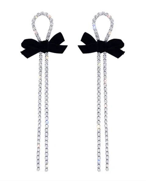 Velvet Whispers Bow Earrings | Kiwi and Co