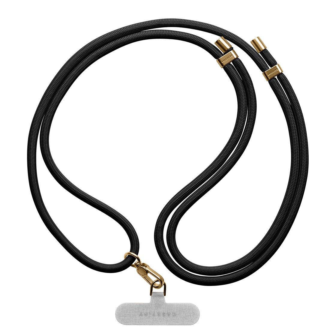 Rope Cross-body Strap - Black (Gold) | Casetify (Global)