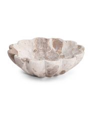 10in Fluted Marble Bowl | The Global Decor Shop | Marshalls | Marshalls