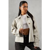 Cropped Length Trench Coat | PrettyLittleThing UK