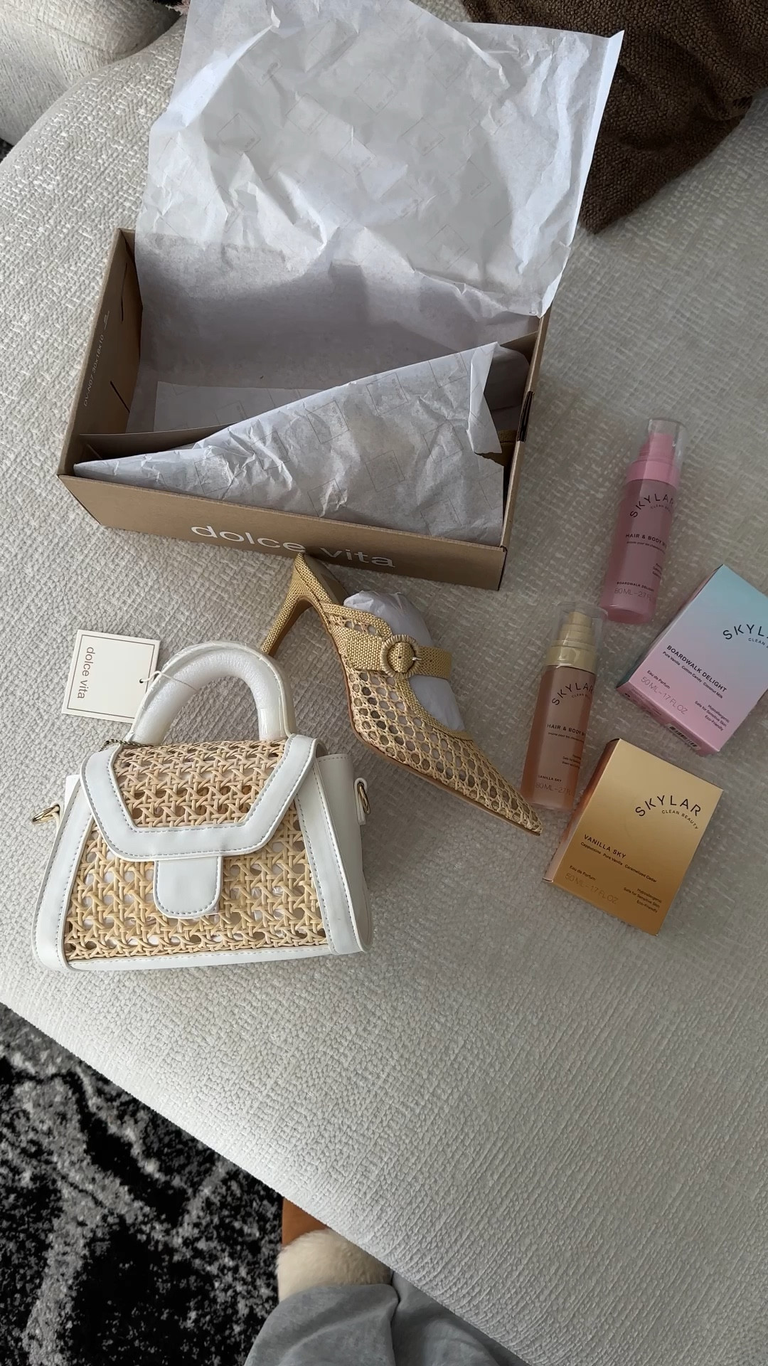 Dolce Vita spring heels and purse paired up with the prettiest clean fragrance from Skylar.

#LTKSpringSale #LTKStyleTip #LTKShoeCrush