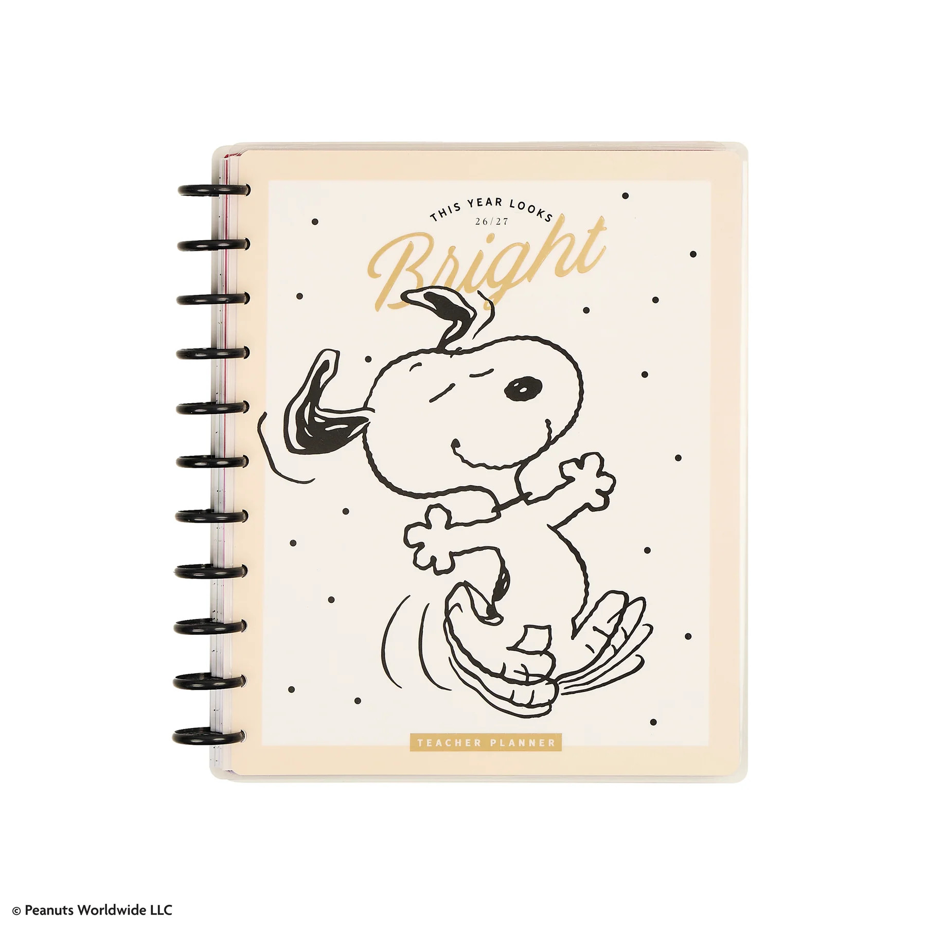2026\u20132027 PEANUTS\u2122 Customizable Teacher Planner - Big Teacher Layout - 12 Months | Happy Planner