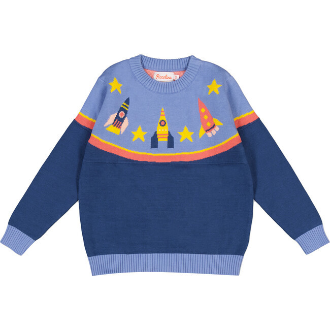 Cotton Knit Sweater, Space Exploration | Maisonette