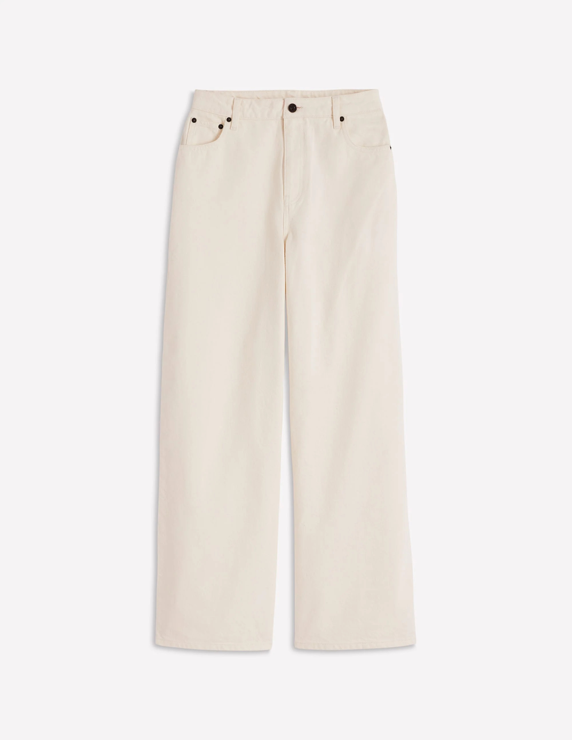 Relaxed Wide Leg Jeans-Ecru | Boden (US)