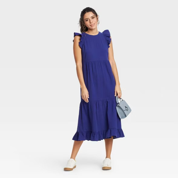 Women's Ruffle Sleeveless Tiered Dress - Universal Thread™ | Target