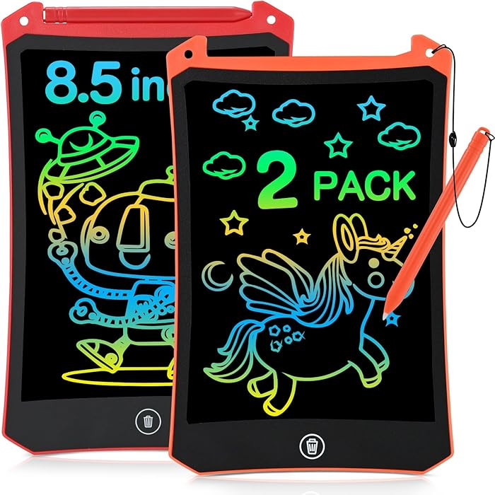 cimetech LCD Writing Tablet, 2 Pack Toddler Kids Toys, 8.5 Inch Drawing Pad Coloring Books, Trave... | Amazon (US)
