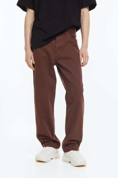Twill 5-pocketbroek - Loose Fit | H&M (DE, AT, CH, NL, FI)