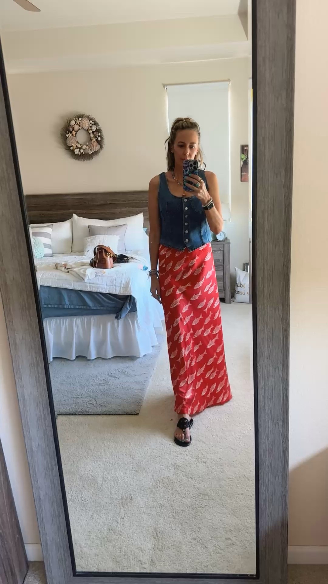 Necklace is an oldie but a fave by Brinker & Eliza. I linked all the other stuff! 
I am in a medium in the skirt and the top and they’re both on sale!

#LTKootd #LTKOver40 #LTKTall