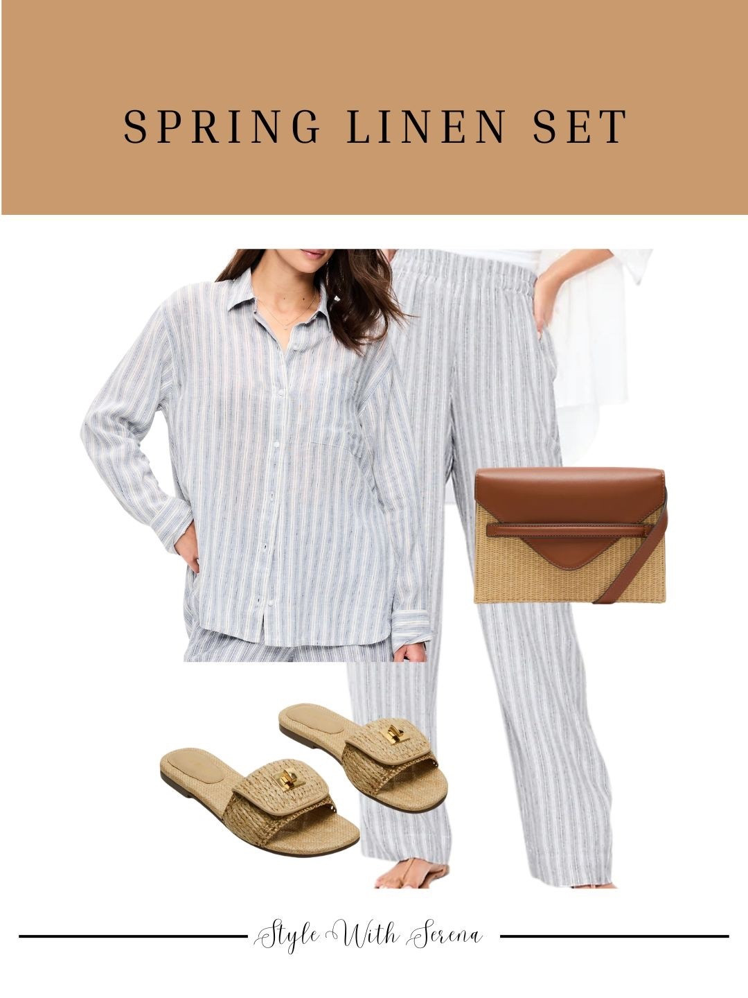 Spring linen set! ✨
•
Sandals, spring outfit, vacation outfit, matching set, spring handbag, rattan handbag 

#LTKSeasonal #LTKootd #LTKTravel