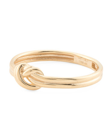 Made In Italy 14kt Gold Double Knot Ring | TJ Maxx