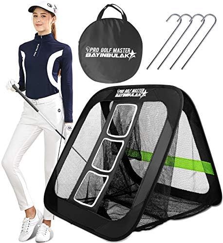 BAYINBULAK 2 in 1 Golf Chipping Practice Net Backyard Driving 2.5'×2.5' Golf Accessories for Men... | Amazon (US)