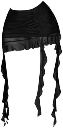 Verdusa Asymmetrical Bodycon Mini Mesh Skirt | Amazon (US)