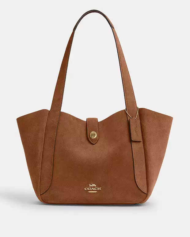 Hadley Turnlock Tote Bag | Coach Outlet US