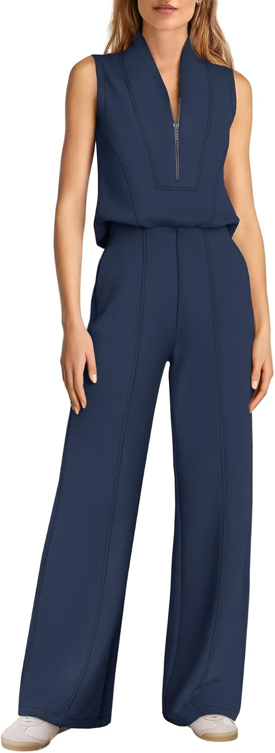 Yanekop Womens Summer Jumpsuits Wide Leg Jumpsuits Dressy Formal Jumpsuits | Amazon (US)