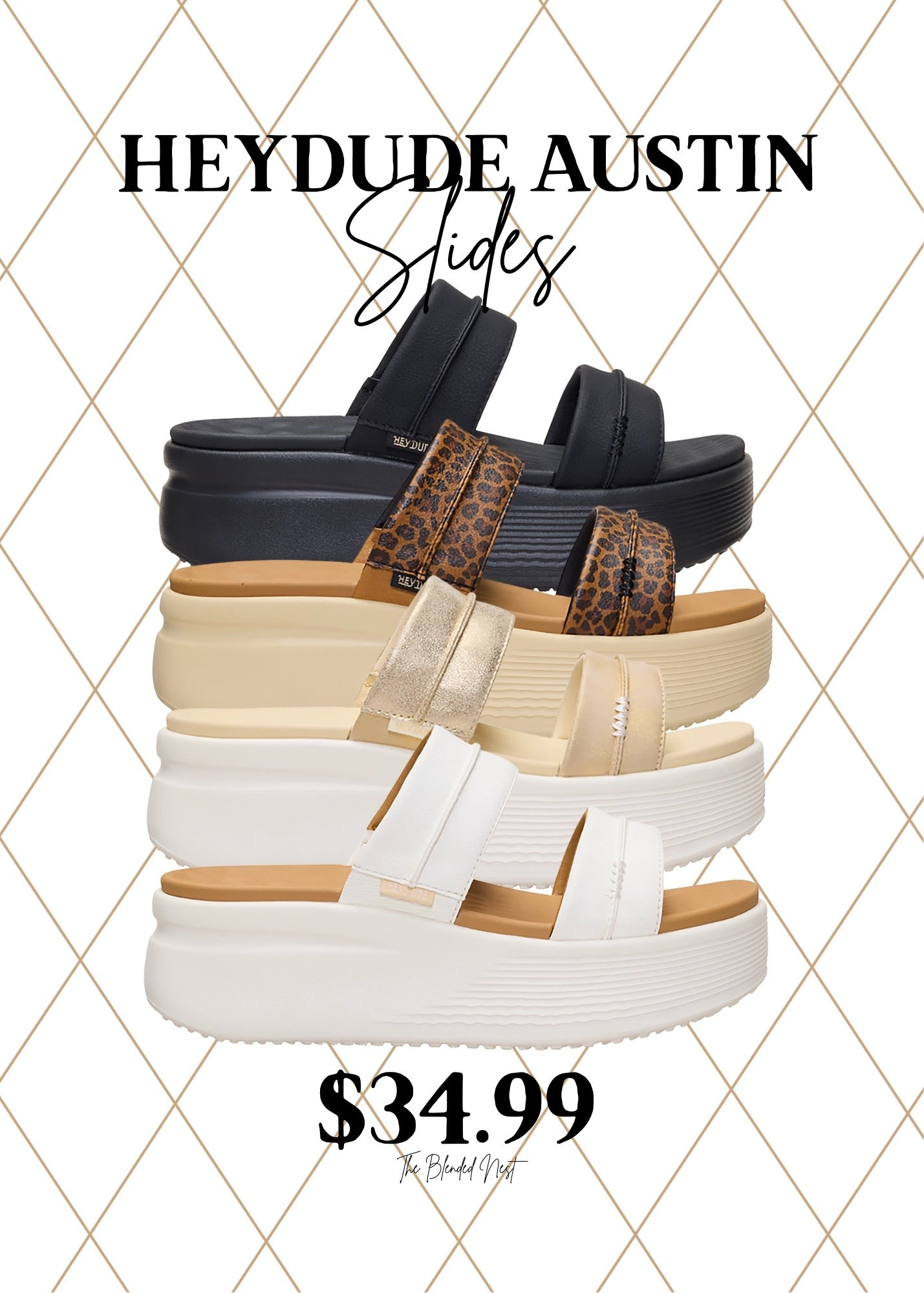 I have been asked 3 times about these slides and I give a rave review every single time!  Heydude brand shoes are my all time favorite because of the quality and the fit. 
These slides are lightweight, have an excellent memory foam arch and feel like the most comfortable pair of slippers.  
I always size down to a 7 when I normally wear an 8.  They come in whole sizes only. 

#LTKSeasonal #LTKSaleAlert #LTKOver40