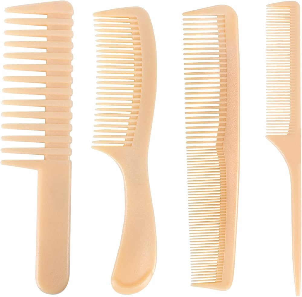 EBTOENM Juego de peines profesionales para el cabello, cola de rata fina, peine rizado, cepillos ... | Amazon (US)