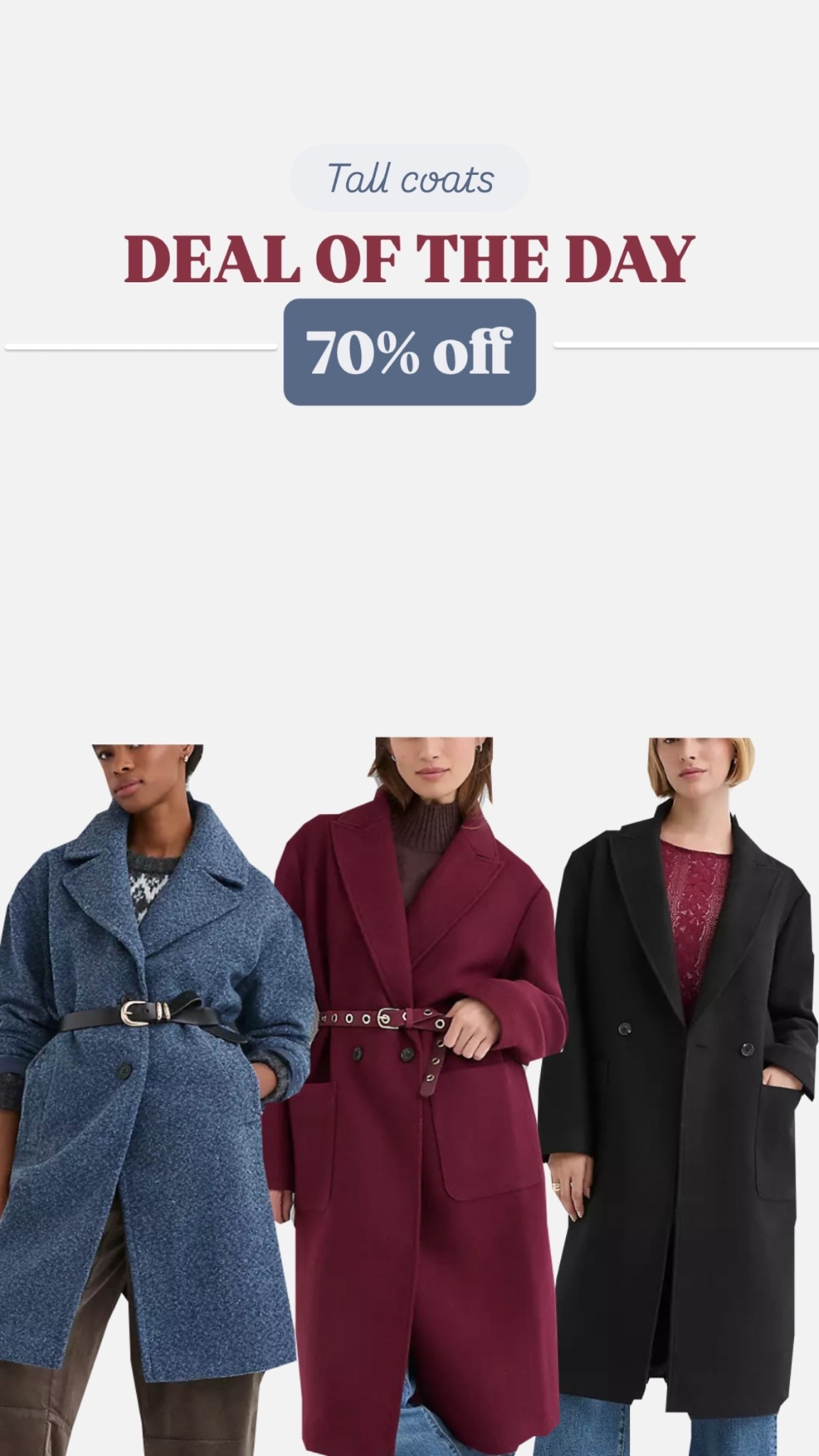 Tall coats on sale today. Trenchcoat.

#LTKTall #LTKSpringSale #LTKSaleAlert