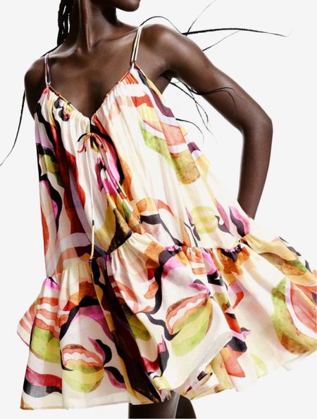 Colorful patterned dress 

#LTKfindsunder50 #LTKstyletip #LTKSeasonal