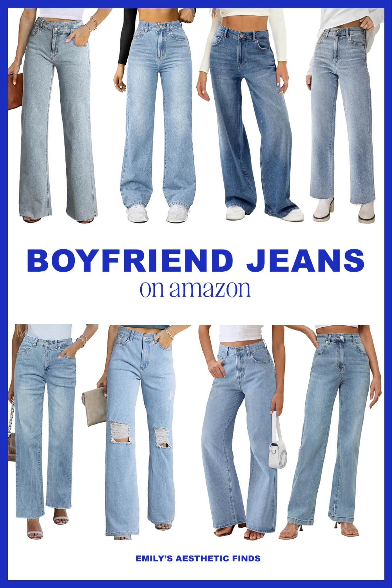 Boyfriend jeans on Amazon! Mom jeans, wide leg jeans, straight leg jeans, barrel jeans, fall fashion trends 2024, distressed denim, high waisted jeans, mid rise jeans

#LTKFindsUnder100 #LTKFindsUnder50 #LTKStyleTip