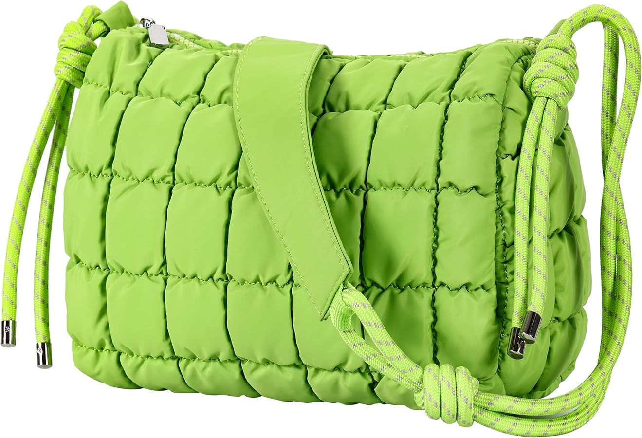 Cottoncode Quilted Tote Bag, Crossbody Puffer Bags for Women Nylon Shoulder Bag Padding Handbag P... | Amazon (US)