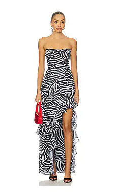 Amanda Uprichard x REVOLVE Magnolia Dress in Black & Ivory from Revolve.com | Revolve Clothing (Global)